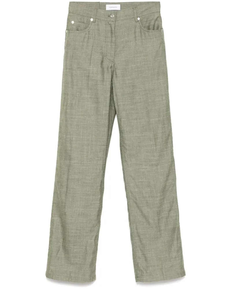 Ferragamo Hose mit geradem Saum - Grün Grün