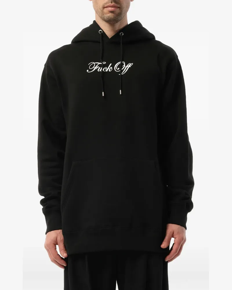 Mastermind Japan logo-print drawstring hoodie - Schwarz Schwarz