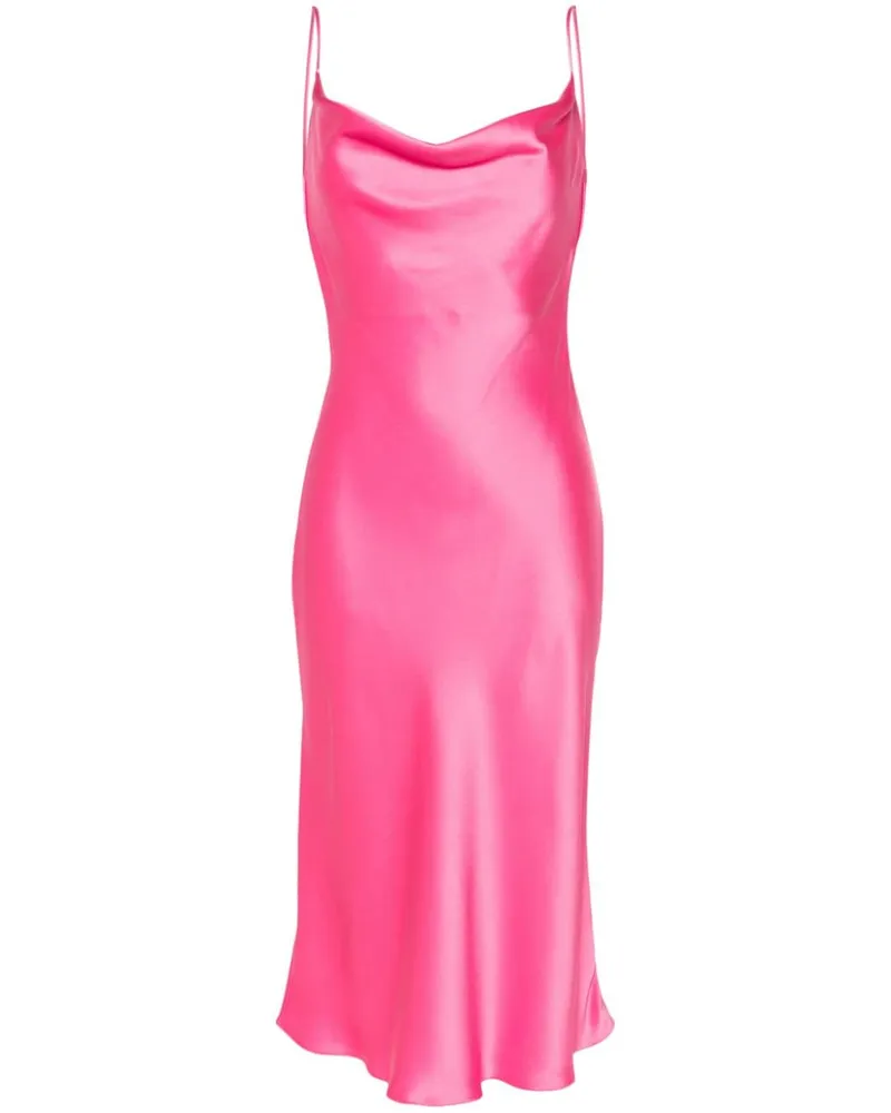 Stella McCartney Midikleid mit drapiertem Ausschnitt - Rosa Rosa