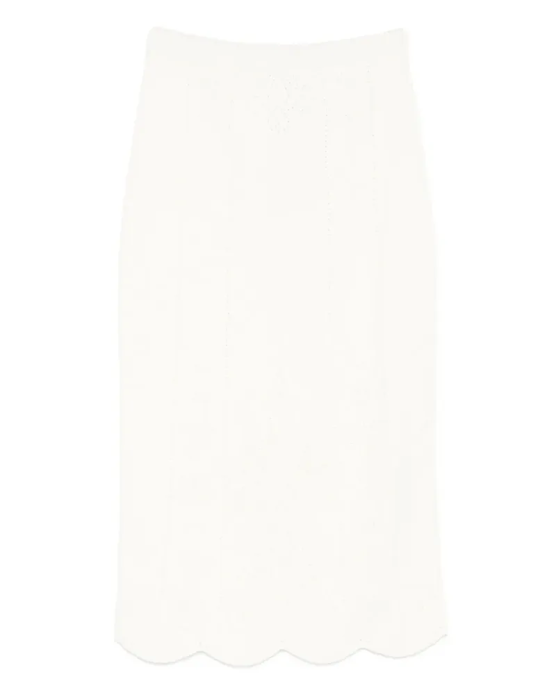 Twin-Set scalloped pencil skirt - Schwarz Schwarz