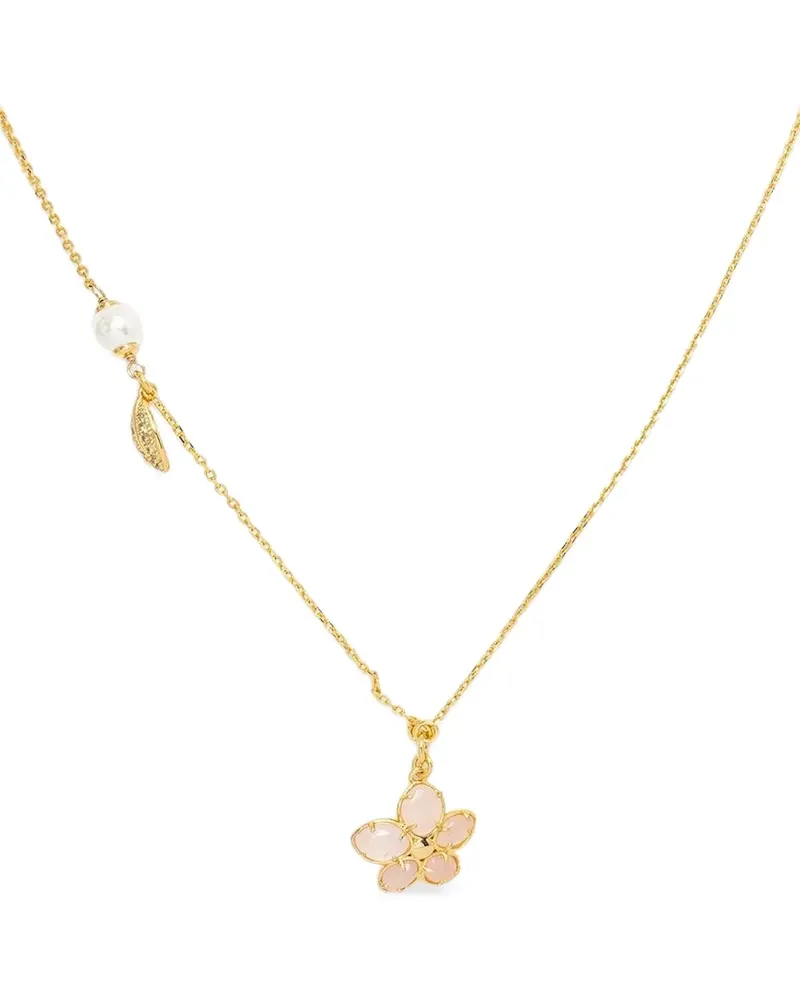 Kate Spade Pastel Petals Halskette mit Anhänger - Gold Gold