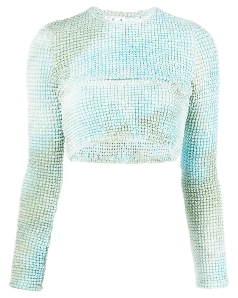 OFF-WHITE Oberteil mit Cut-Outs - Blau Blau