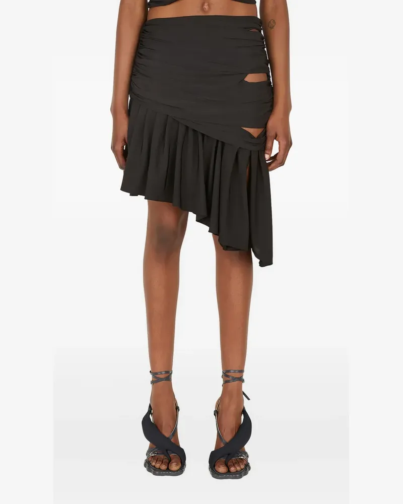 DI PETSA Oracle cut-out mini skirt - Schwarz Schwarz