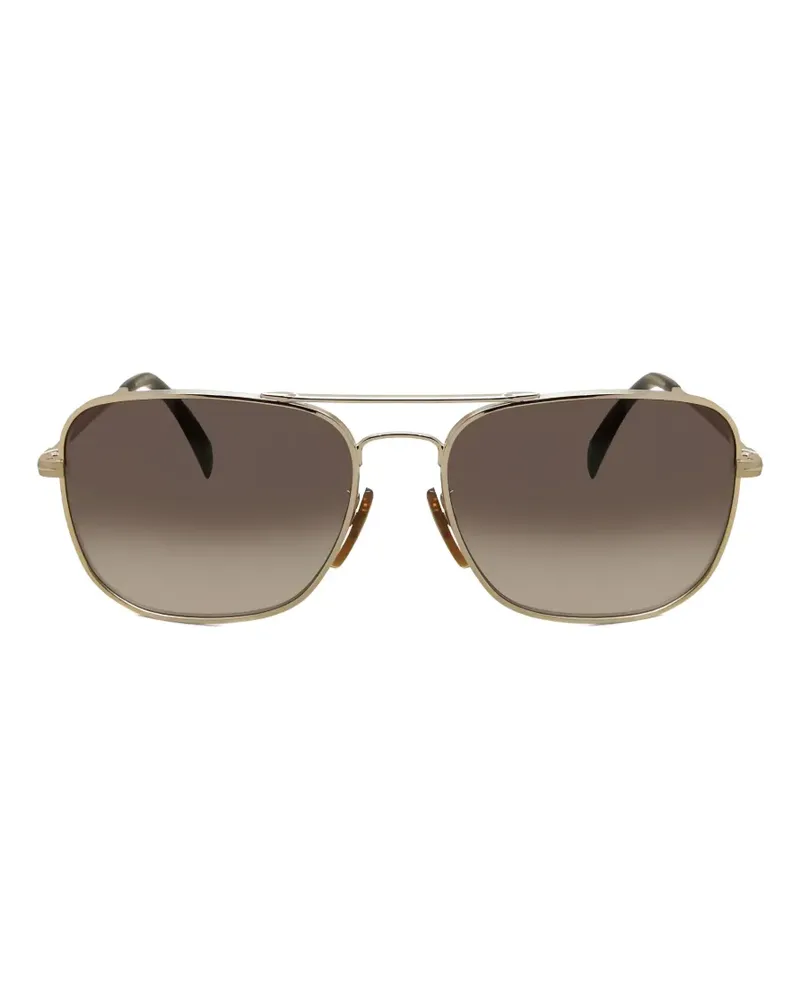 EYEWEAR by DAVID BECKHAM pilot-frame sunglasses - Gold Gold