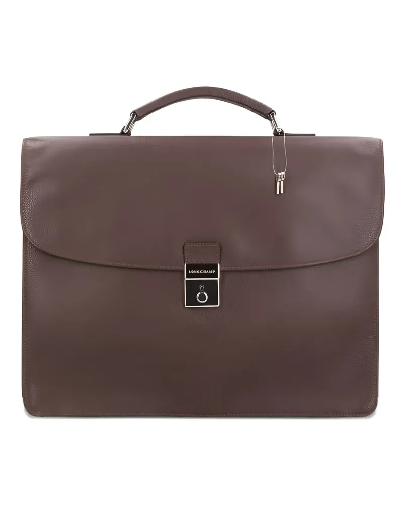Longchamp Laptoptasche mit Schloss - Braun Braun
