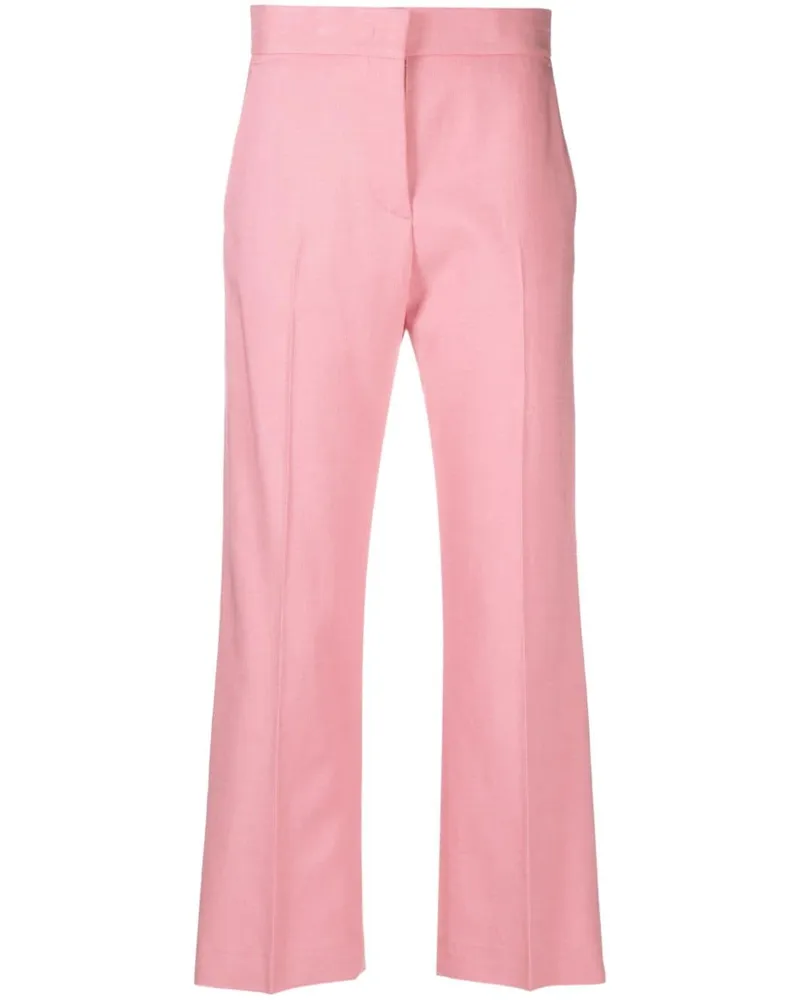 MSGM Halbhohe Cropped-Hose - Rosa Rosa