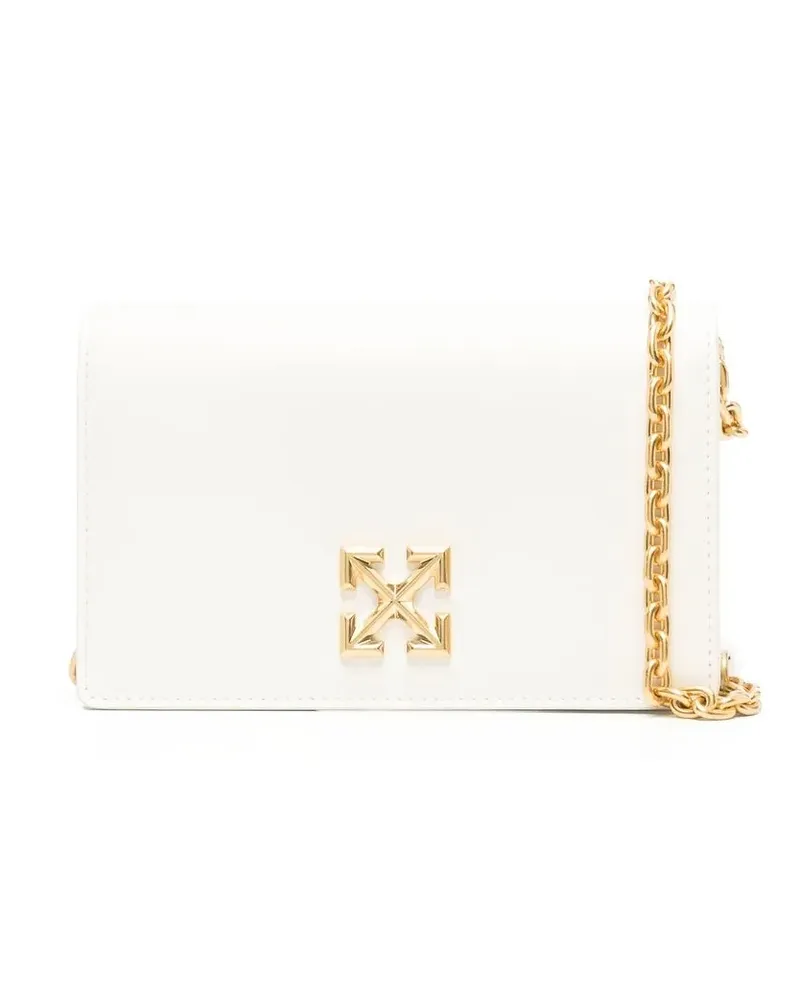 OFF-WHITE Jitney 0.5 Schultertasche - Weiß Weiß