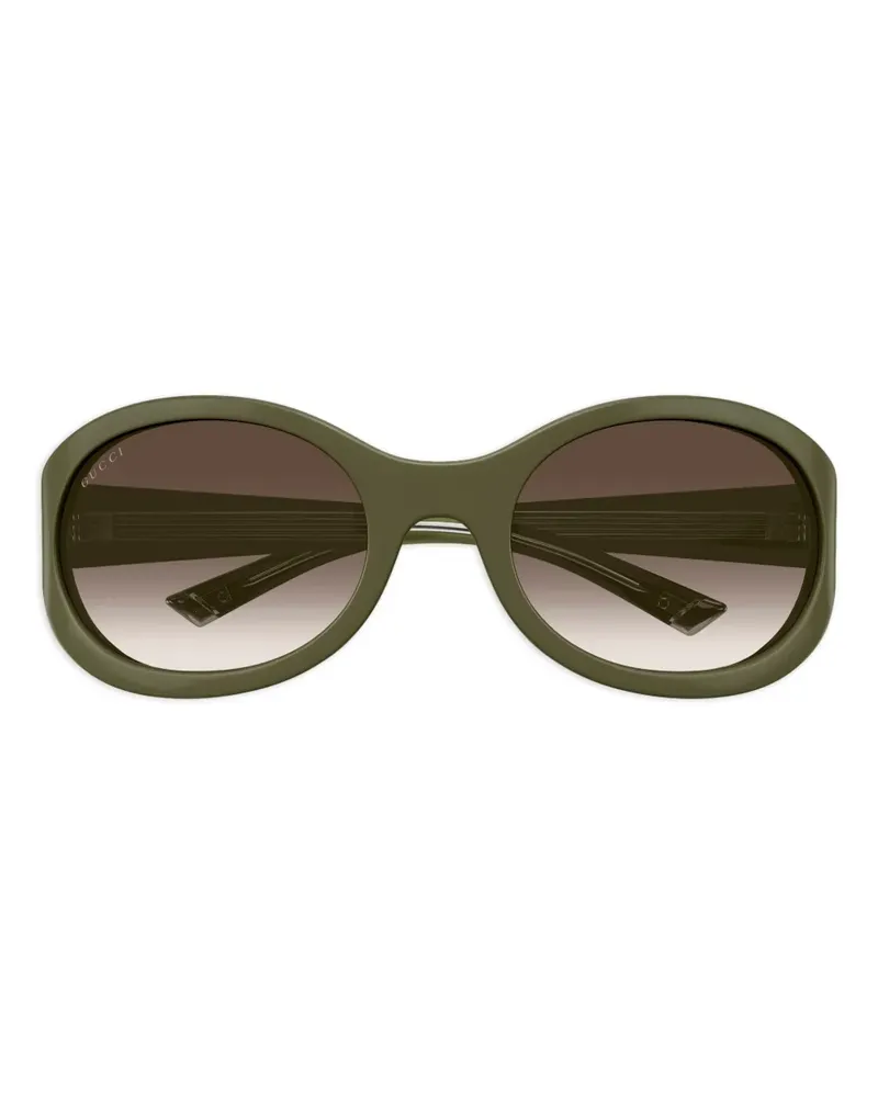 Gucci GG2012S Sonnenbrille mit ovalem Gestell - Grün Grün