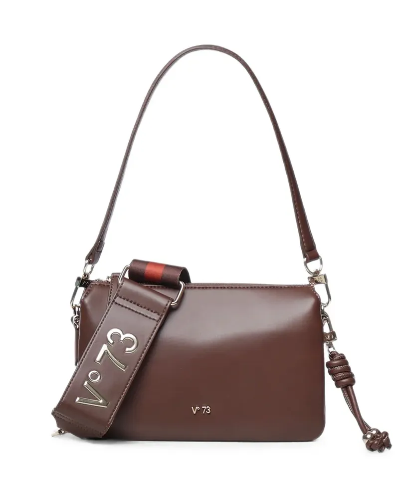 V°73 Zircone knotted logo-plaque shoulder bag - Braun Braun
