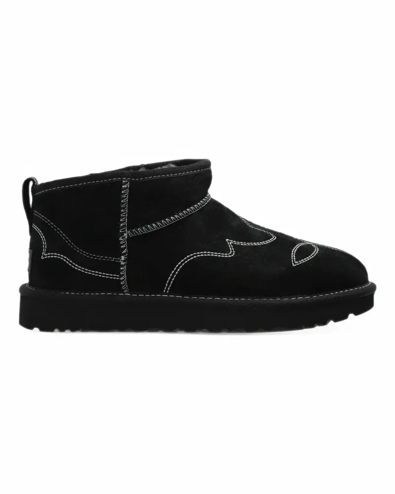 UGG Classic Ultra Mini Western Stiefel - Schwarz Schwarz