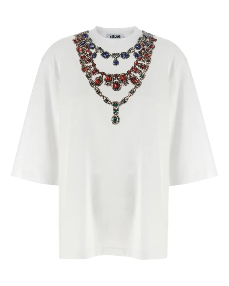 Moschino T-Shirt mit Print - Weiß Weiß