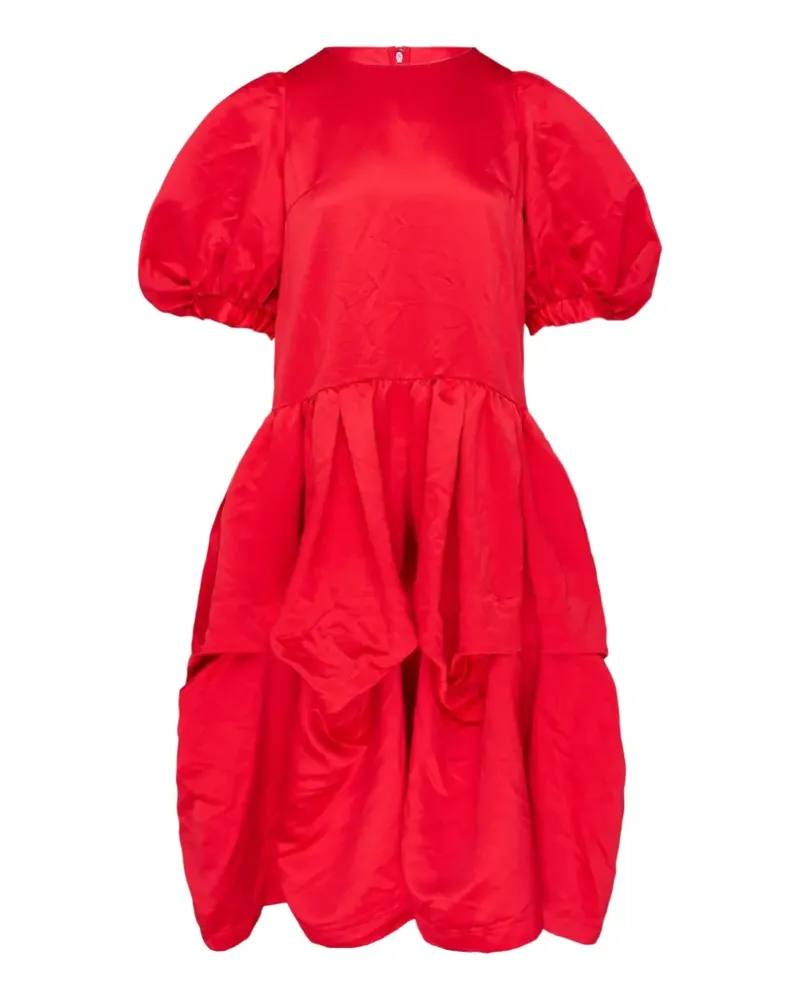 Comme des Garçons puff-sleeve tiered dress - Rot Rot