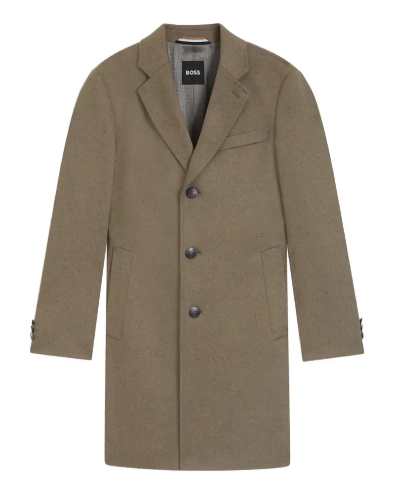 HUGO BOSS buttoned coat - Braun Braun