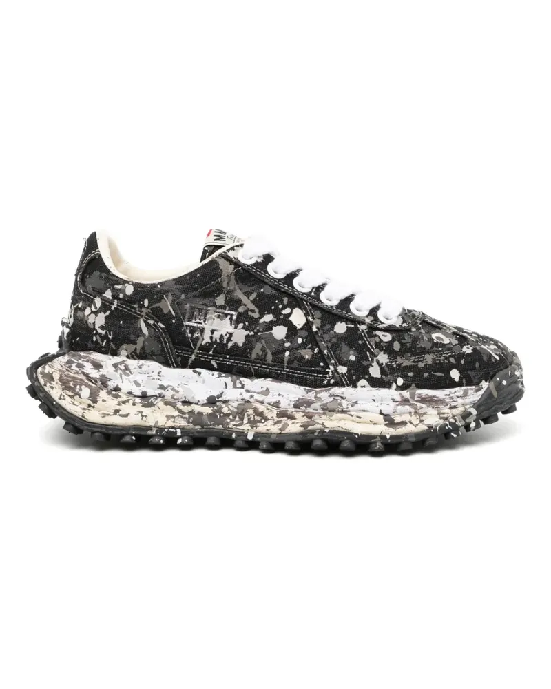 MIHARAYASUHIRO Sneakers mit Farbklecks-Print - Schwarz Schwarz