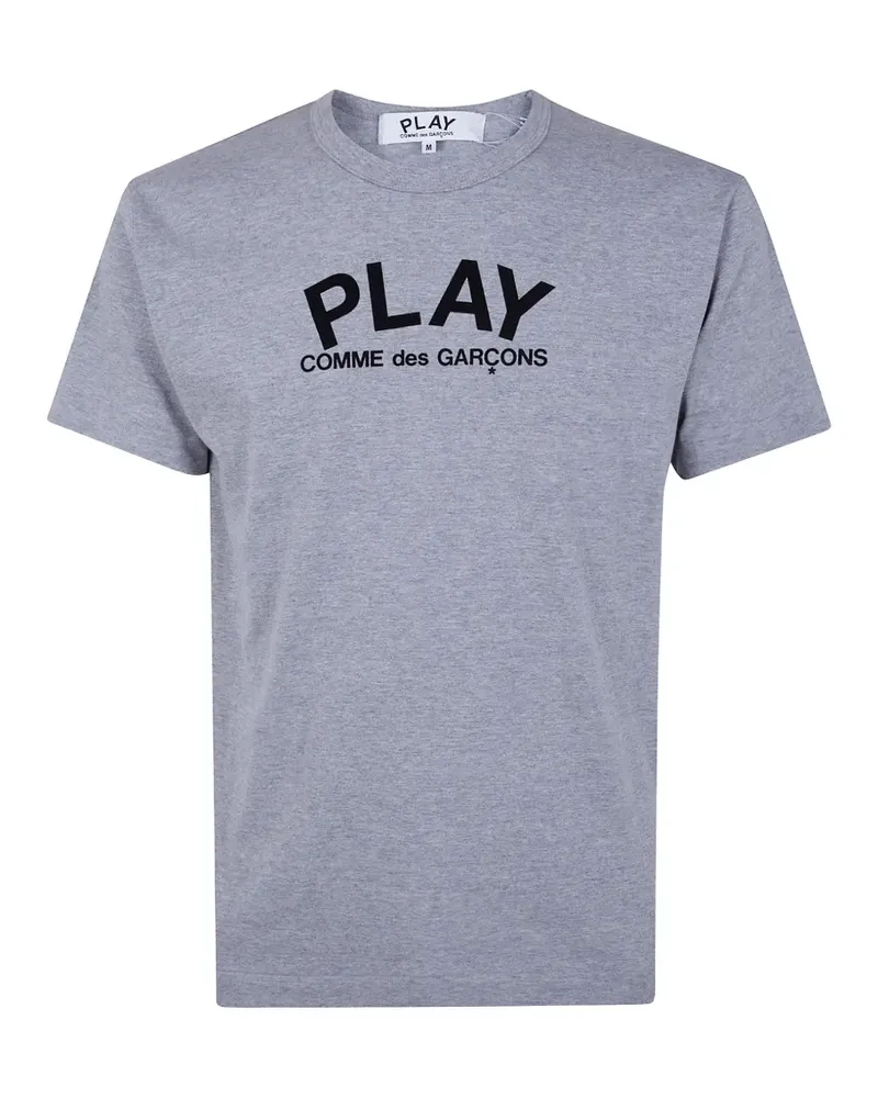 Comme des Garçons logo-print heart-print T-shirt - Grau Grau