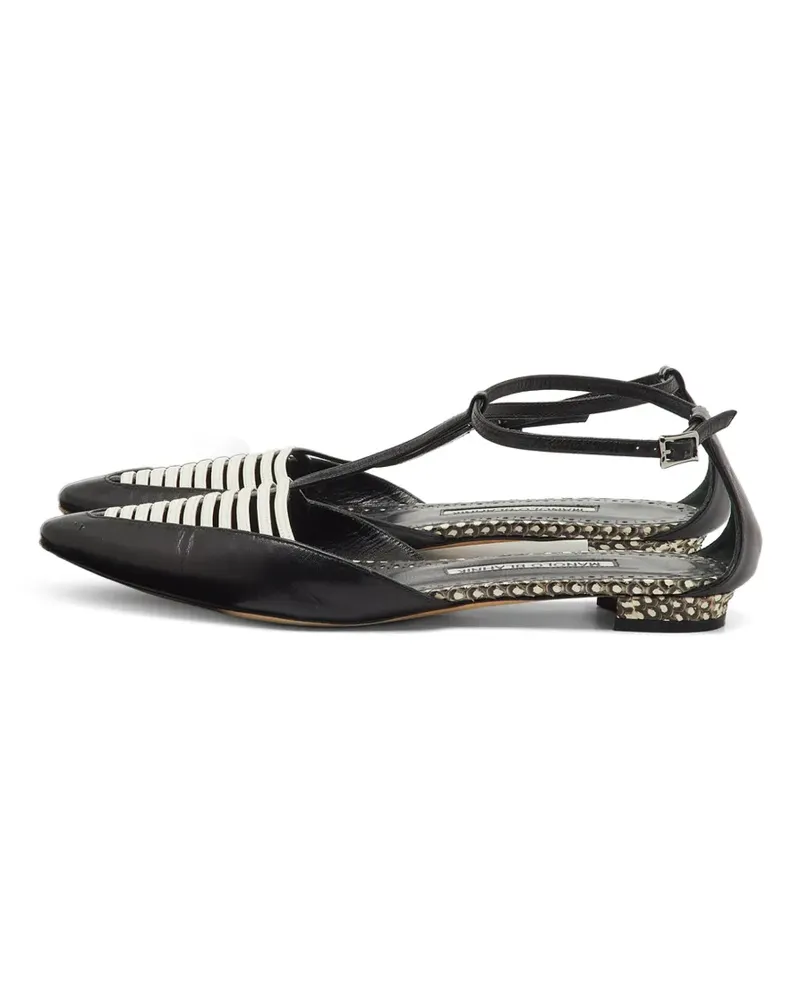 Manolo Blahnik Carolyne Sandalen mit Riemen - Schwarz Schwarz