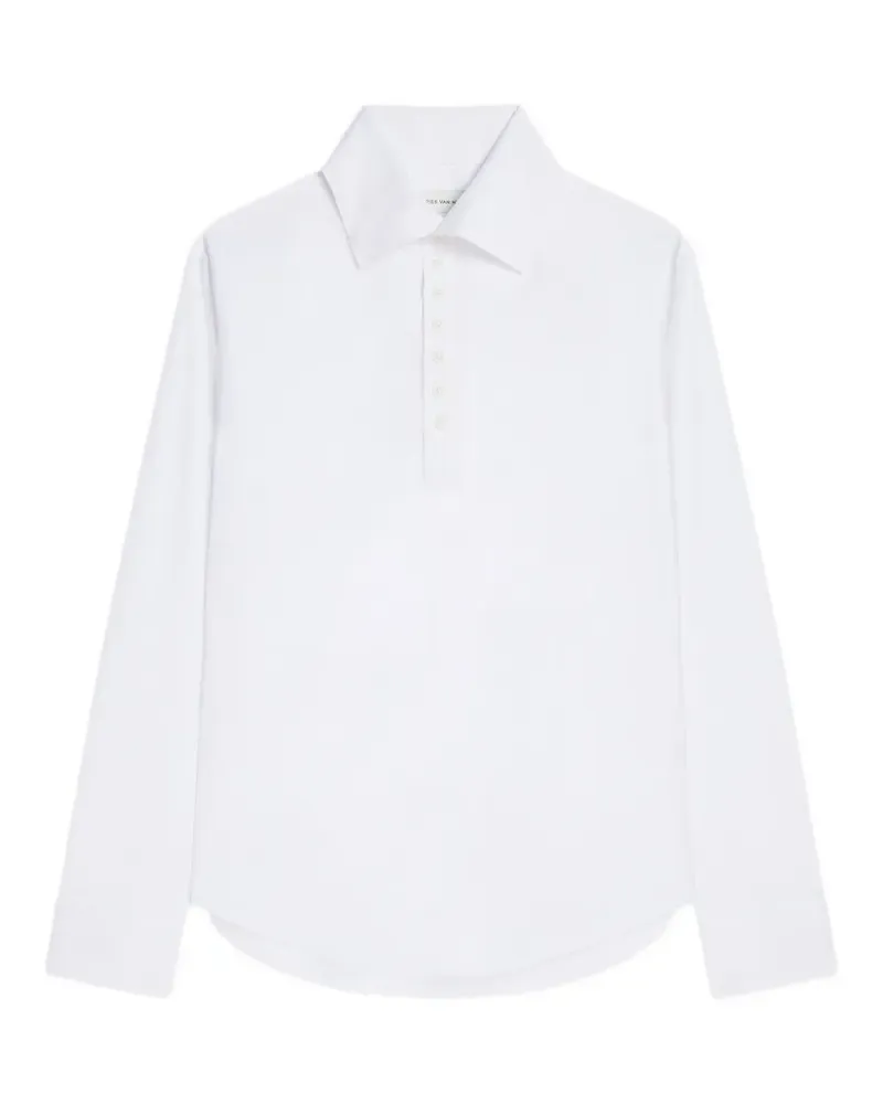 Dries van Noten Hemd mit Rollkragen - Weiß Weiß