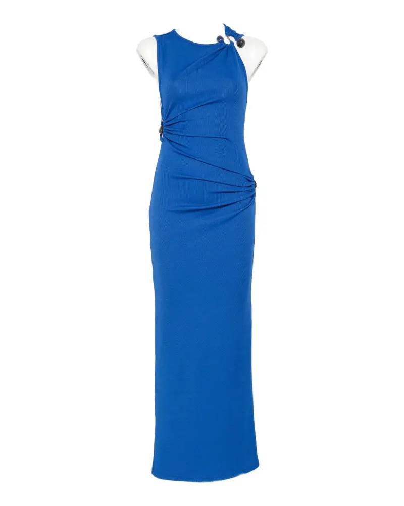 Christopher Esber Calisto Trinity stone-embellished maxi dress - Blau Blau