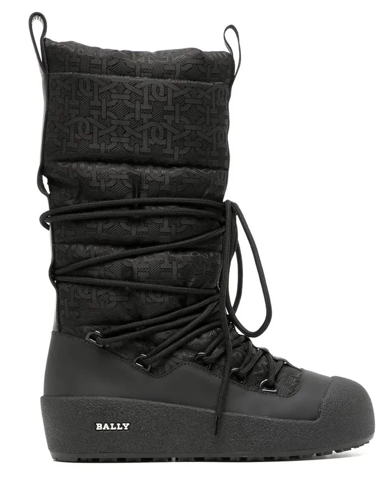 Bally Hohe Cathye Stiefel - Schwarz Schwarz