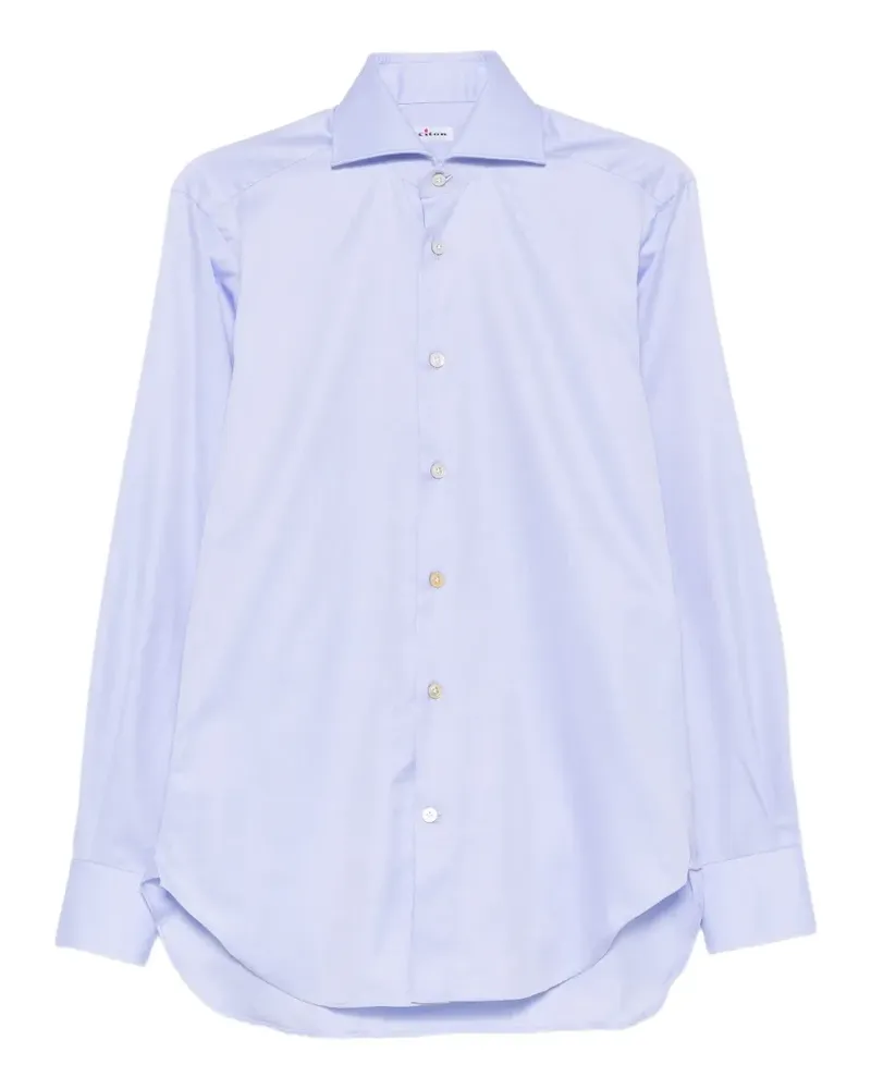 Kiton vertical-stripe shirt - Blau Blau