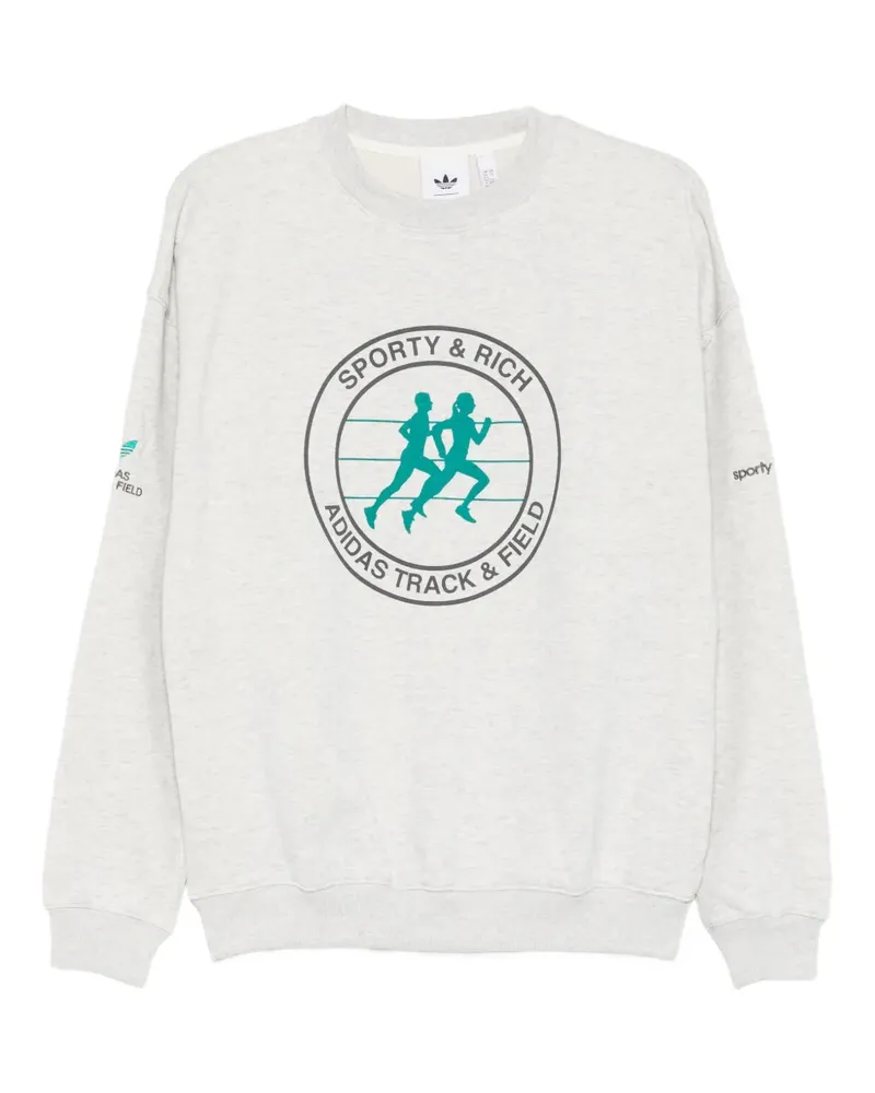adidas x Sporty & Rich Sweatshirt - Grau Grau