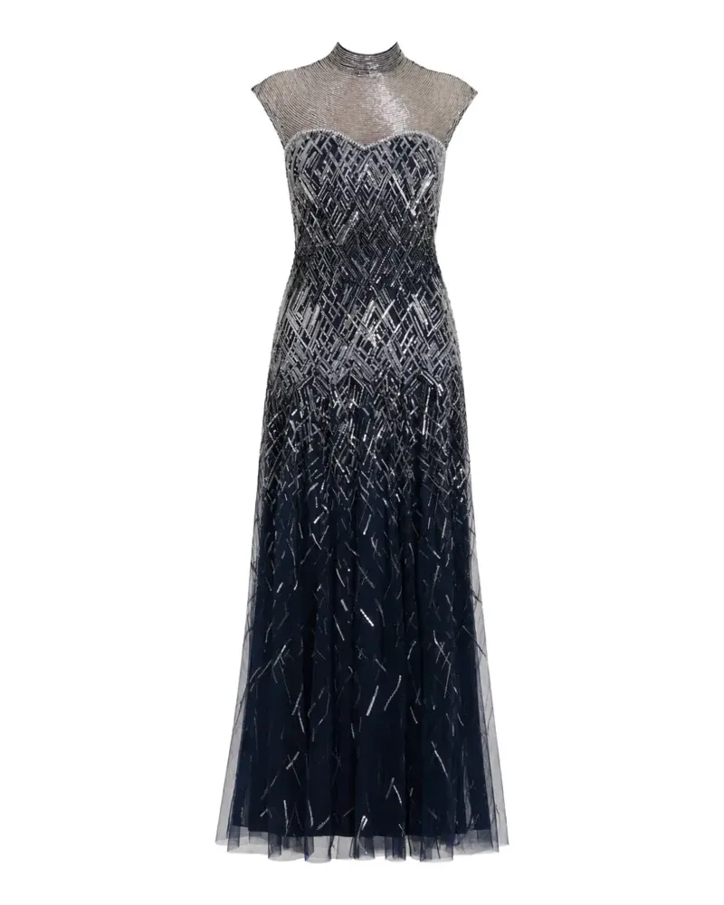 Temperley London sequin-embellished gown - Blau Blau