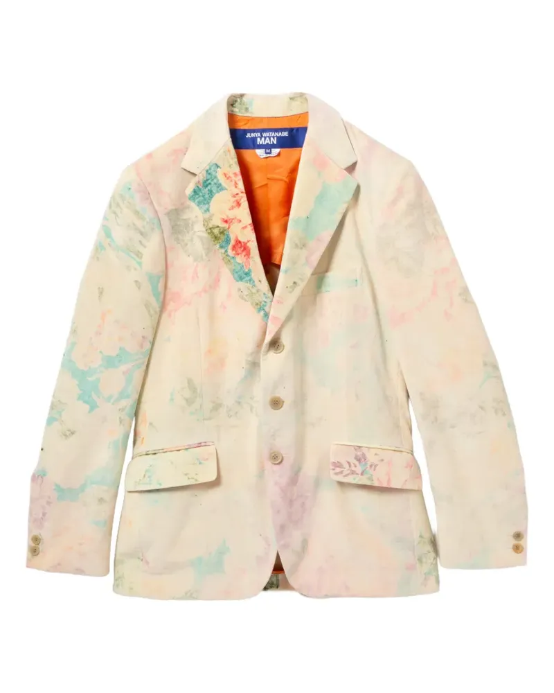Junya Watanabe Sakko mit Blumenprint - Nude Nude