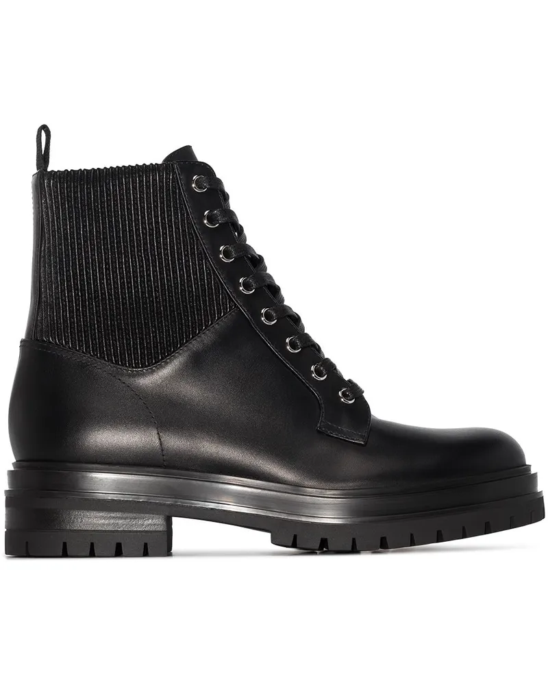 Gianvito Rossi Martis Stiefel - Schwarz Schwarz