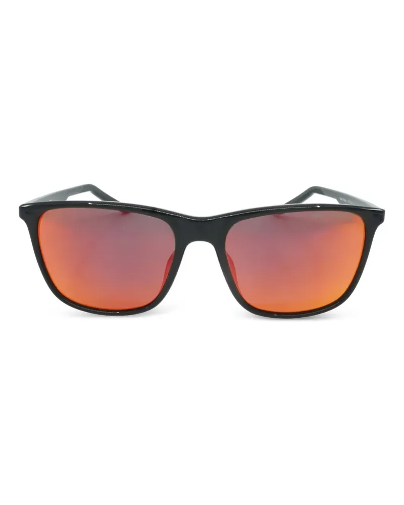 Nike Eckige State Street Sonnenbrille - Schwarz Schwarz