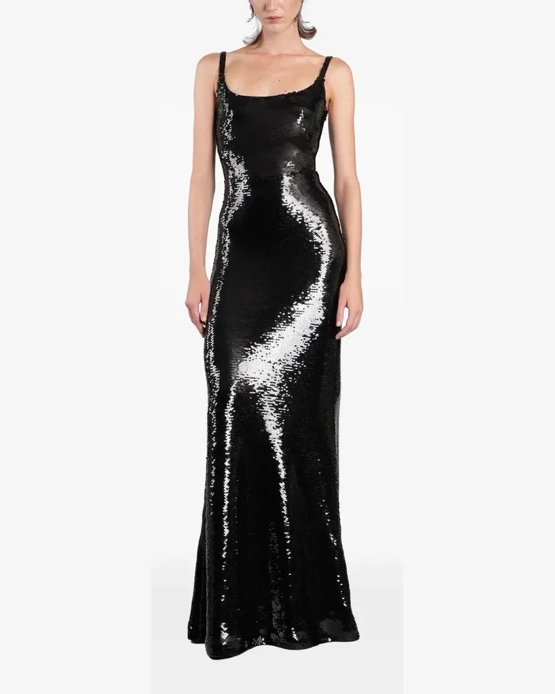 David Koma Kleid mit Cut-Outs - Schwarz Schwarz