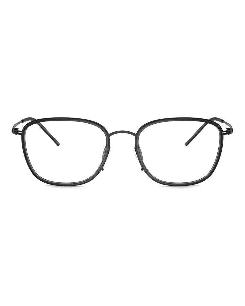 Giorgio Armani Brille mit rundem Gestell - Schwarz Schwarz