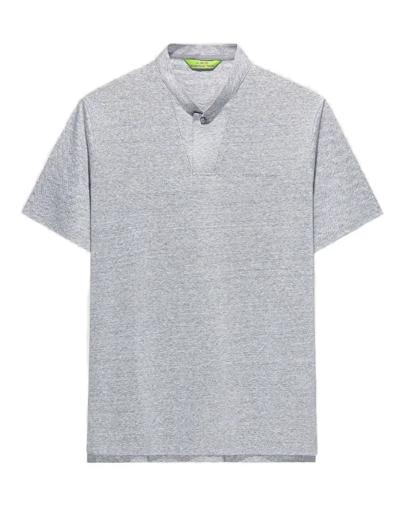 Shanghai Tang mandarin-collar polo shirt - Grau Grau