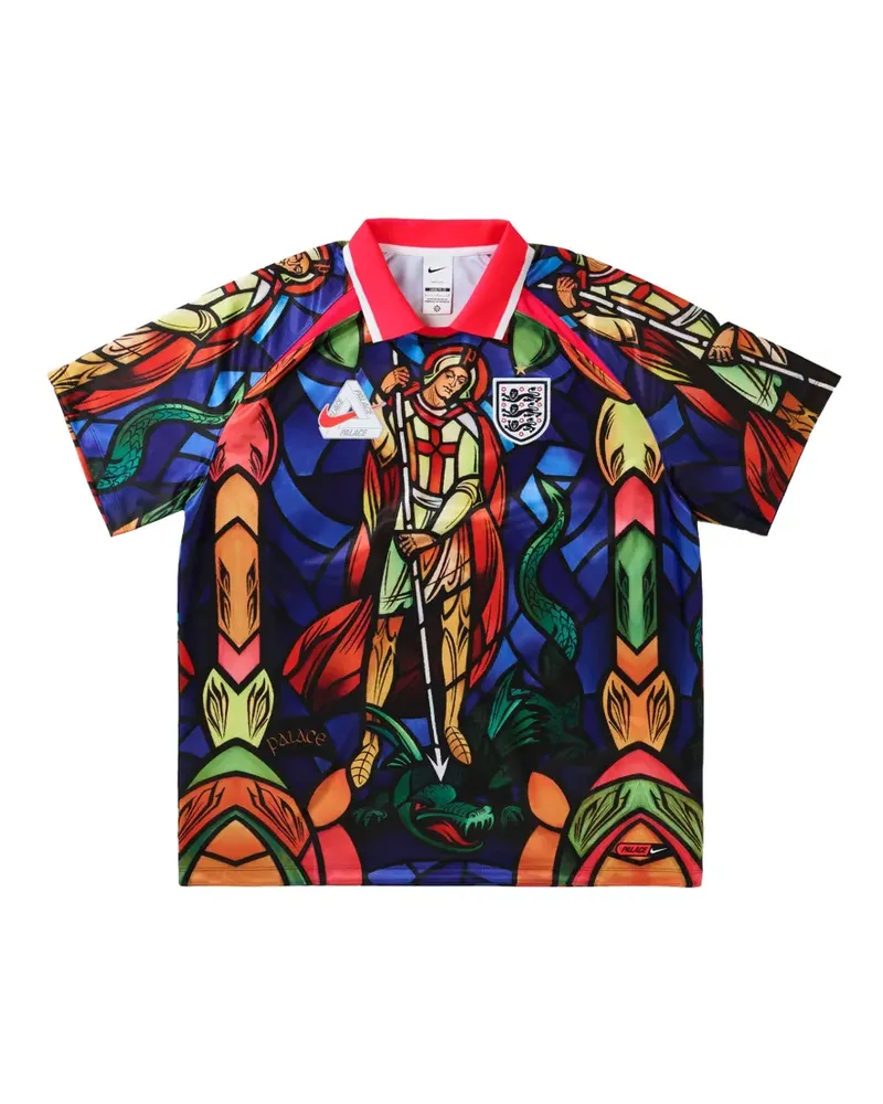 Nike x Palace England graphic-print football jersey - Blau Blau