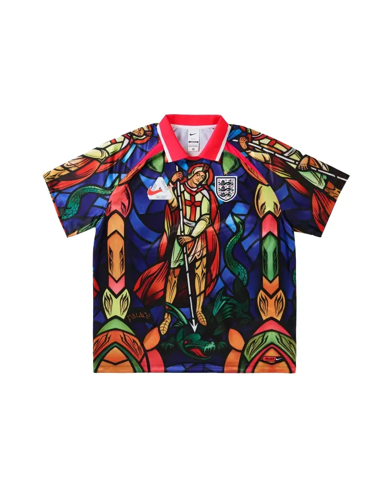 Nike x Palace England graphic-print football jersey - Blau Blau