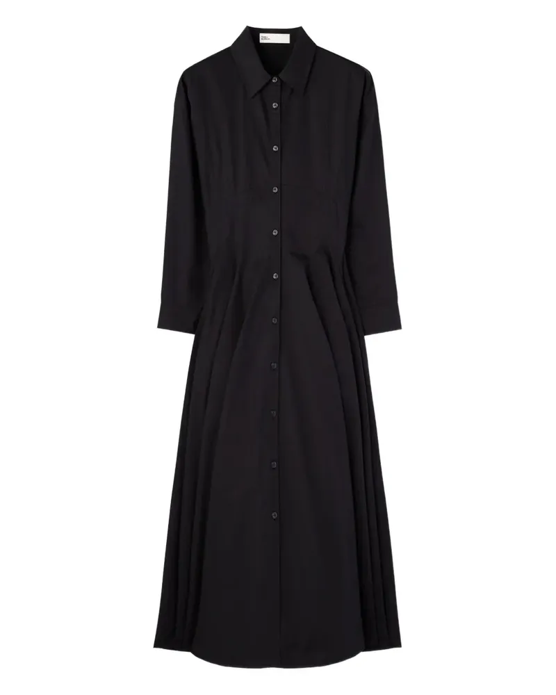 Tory Burch Hemdkleid aus Popeline - Schwarz Schwarz