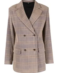 McQ Blazer mit Karomuster Nude