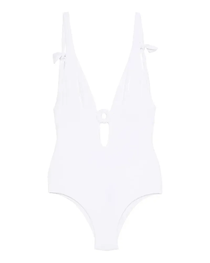 FISICO-Cristina Ferrari Badeanzug mit Ring - Weiß Weiß
