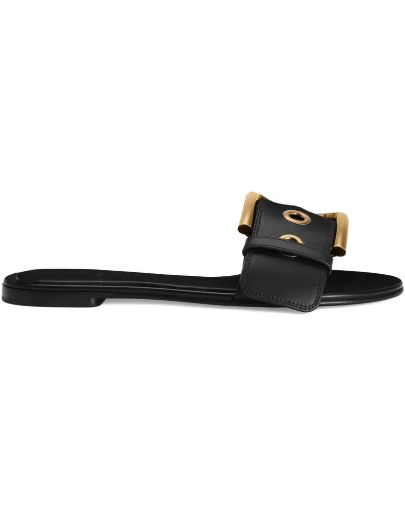 Dolce & Gabbana buckle-detail flat sandals - Schwarz Schwarz