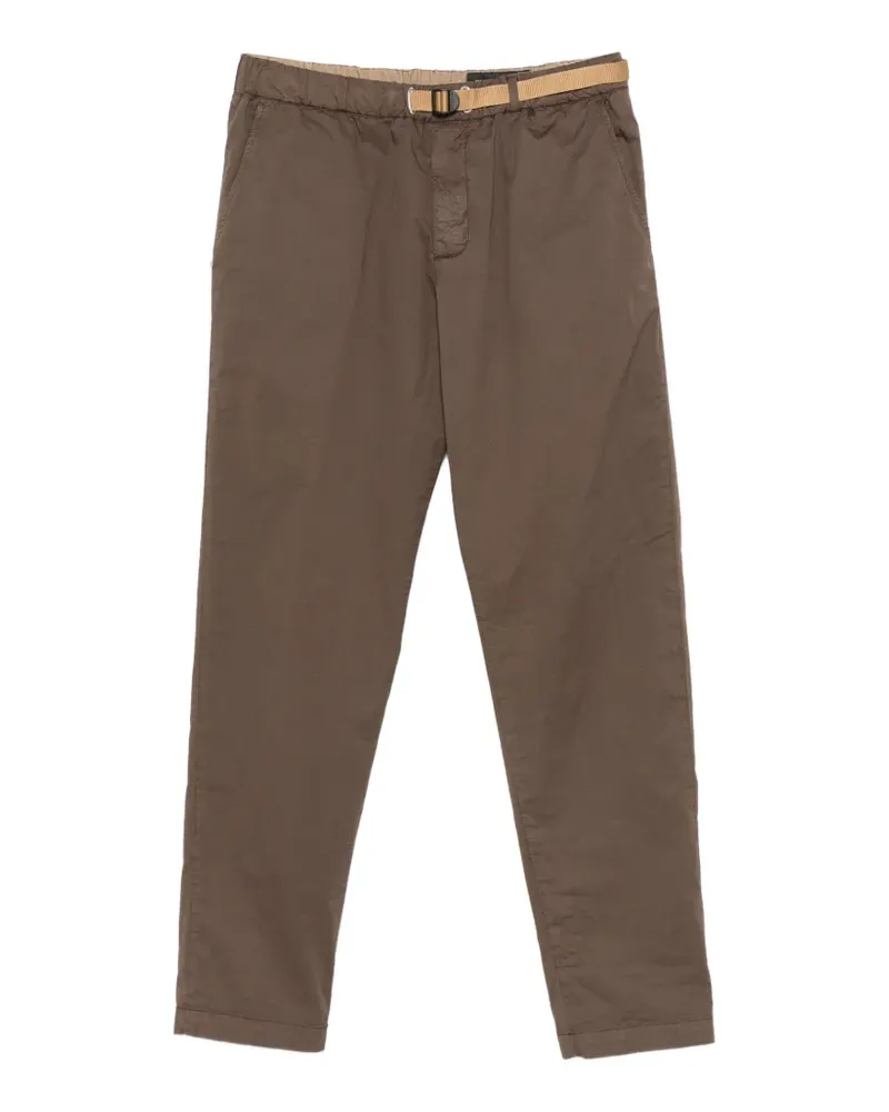 PLAN C belted elasticated-waist trousers - Braun Braun