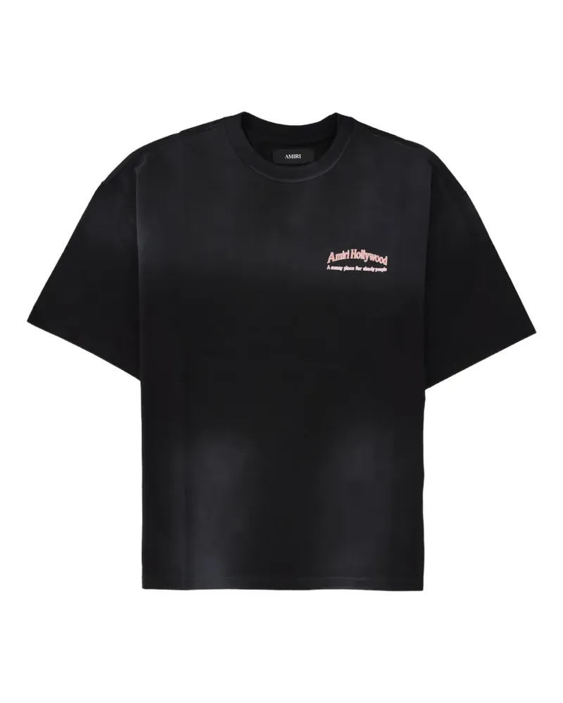 Amiri logo-print cotton T-shirt - Schwarz Schwarz