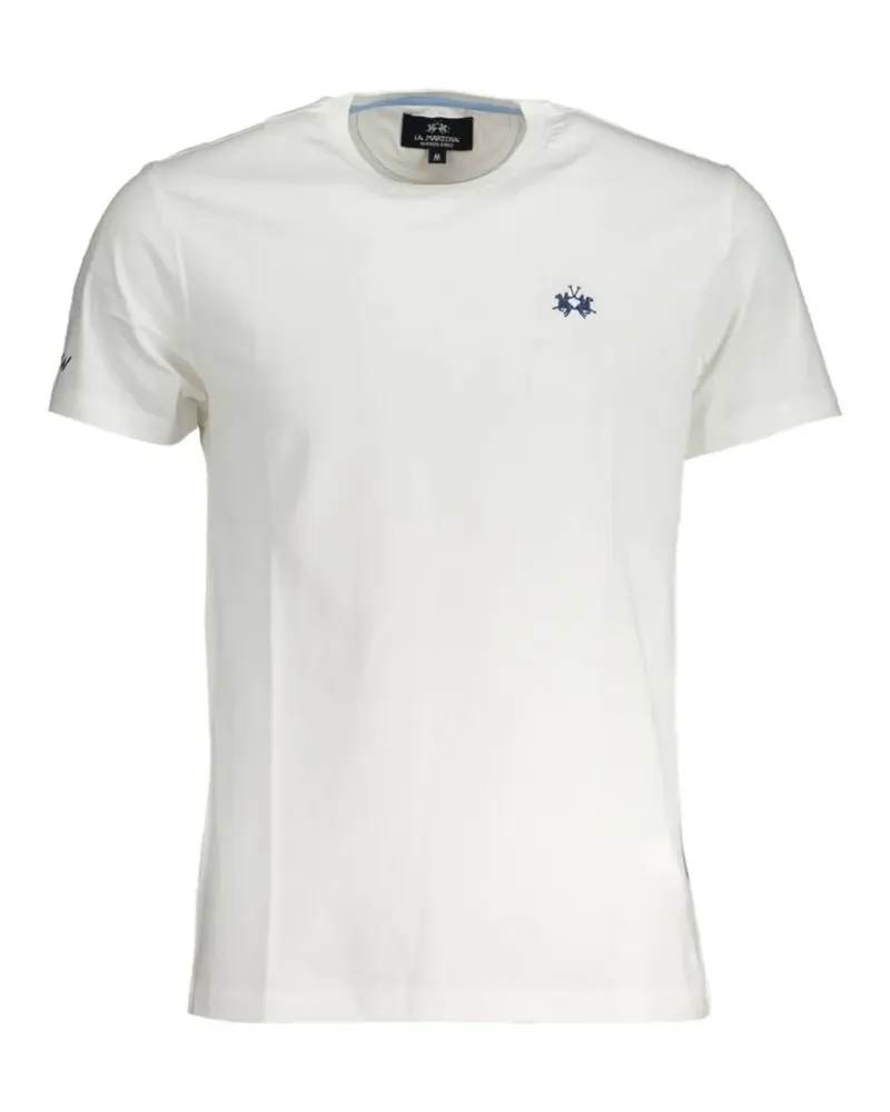 La Martina Serge logo-embroidered cotton T-shirt - Weiß Weiß