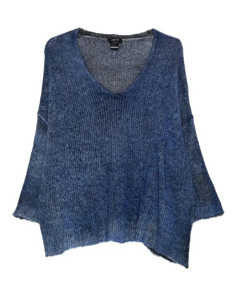 Avant Toi Pullover mit V-Ausschnitt - Blau Blau