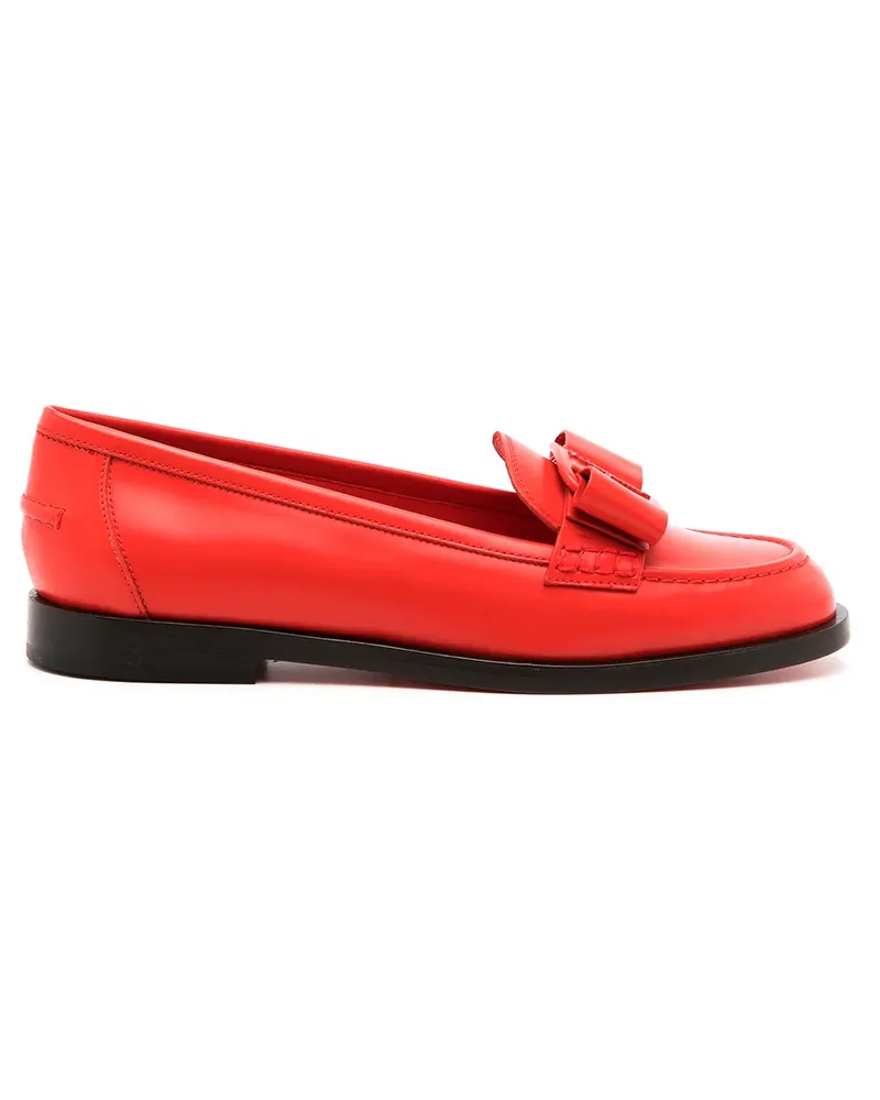 Ferragamo Vivaldo Loafer mit Logo-Schild - Rot Rot