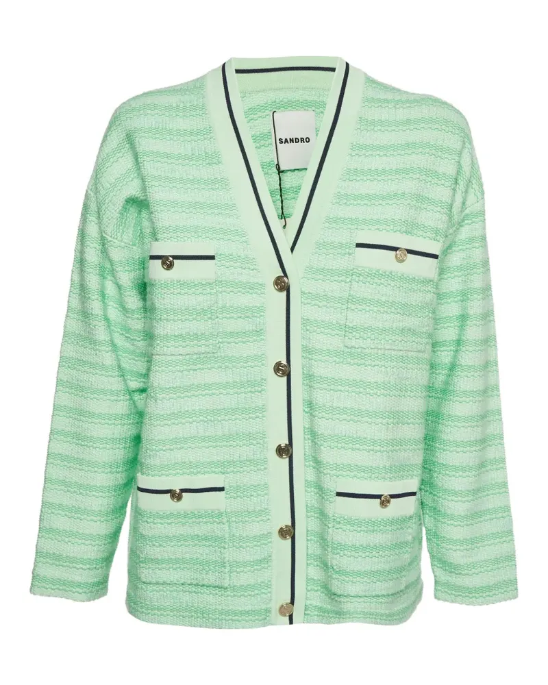 Sandro Aymar jacquard cardigan - Grün Grün