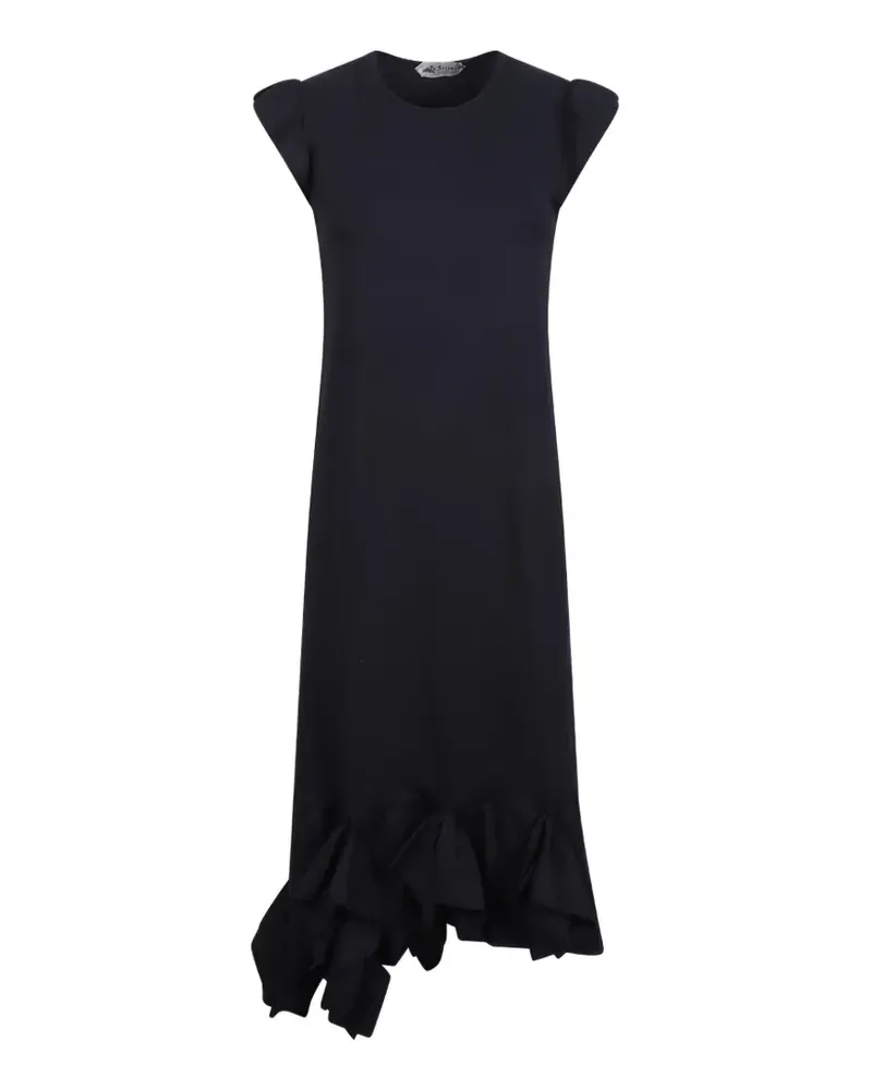 Second Female ruffled asymmetric dress - Schwarz Schwarz