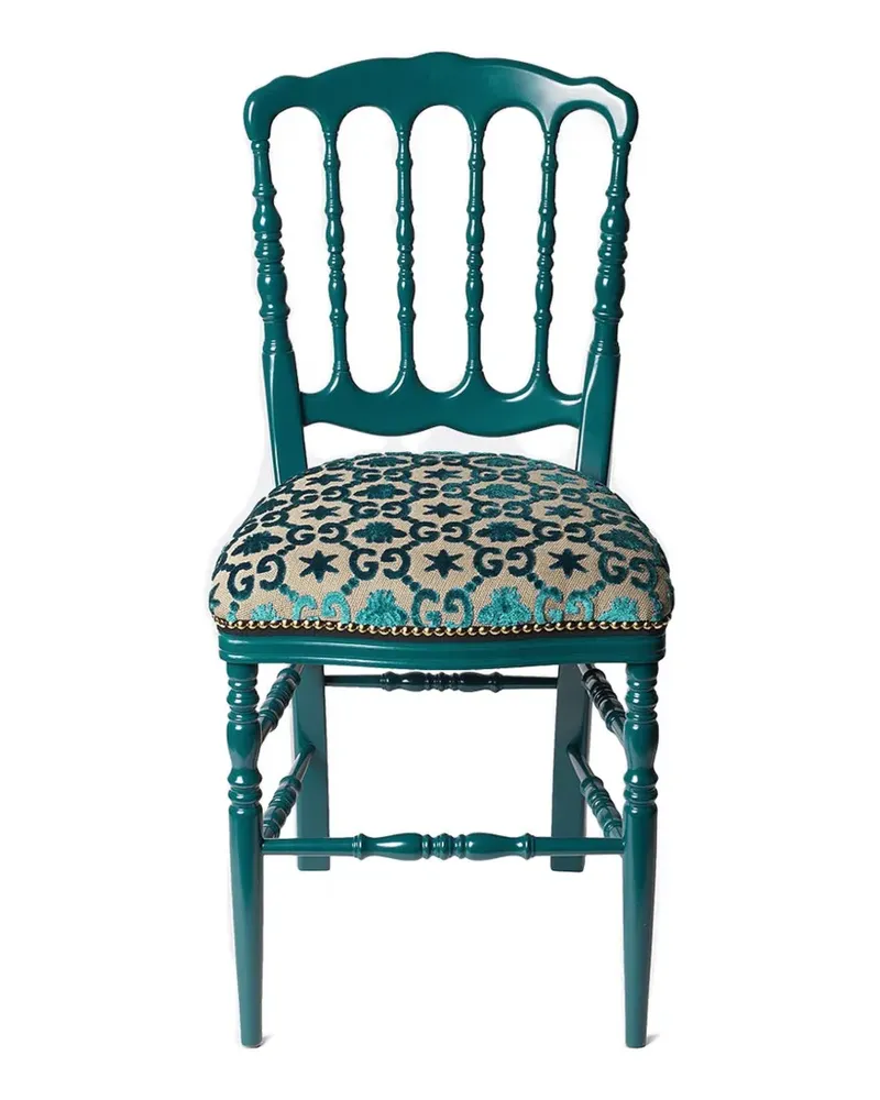 Gucci Gepolsterter Francesina Stuhl - Blau Blau