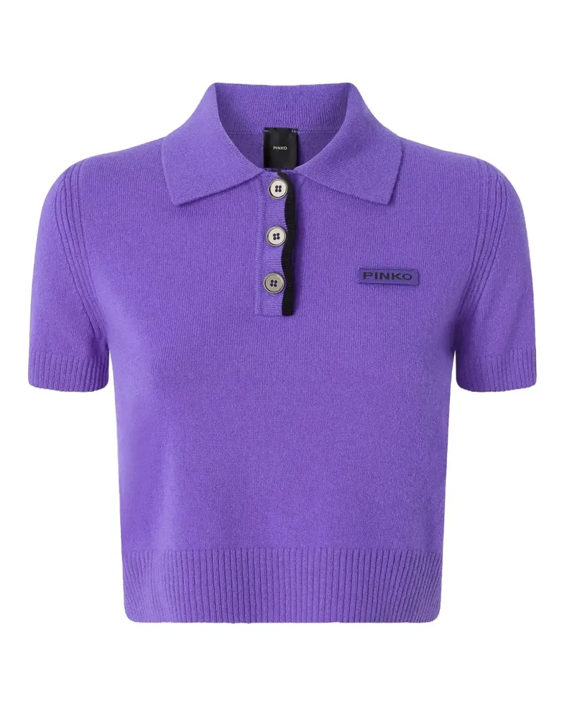 Pinko Klassisches Poloshirt - Violett Violett