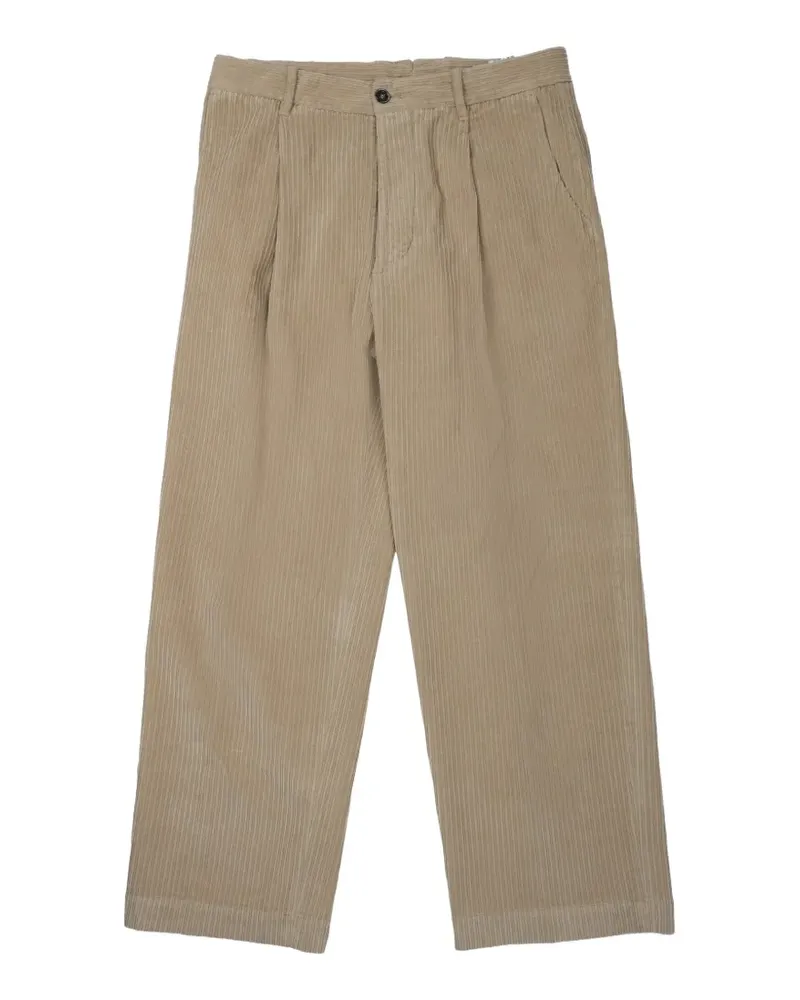 nine:inthe:morning pleated corduroy trousers - Nude Nude
