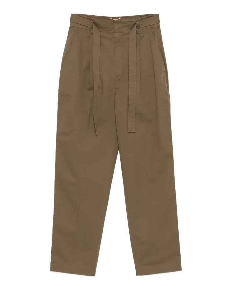 Saint Laurent Hose mit Gürtel - Grün Grün