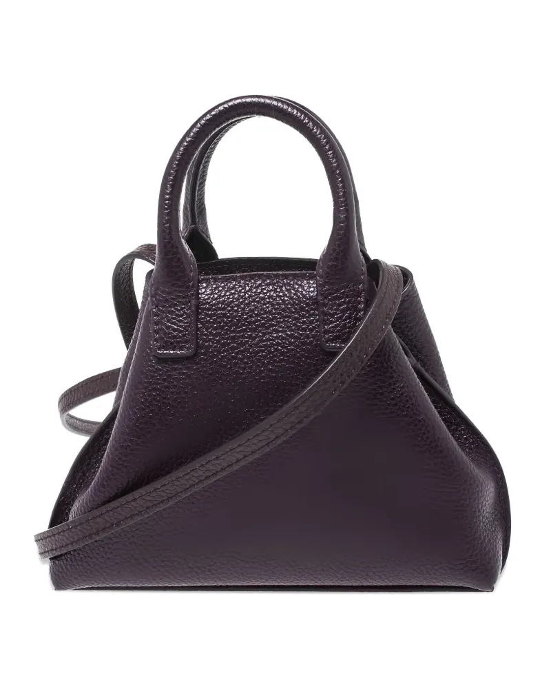Akris Schultertasche mit Lederhenkel - Violett Violett